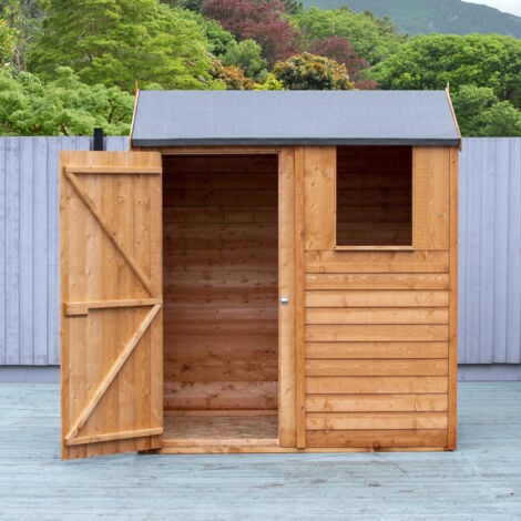Garden Value Overlap 6 x 4 Reverse Apex Shed