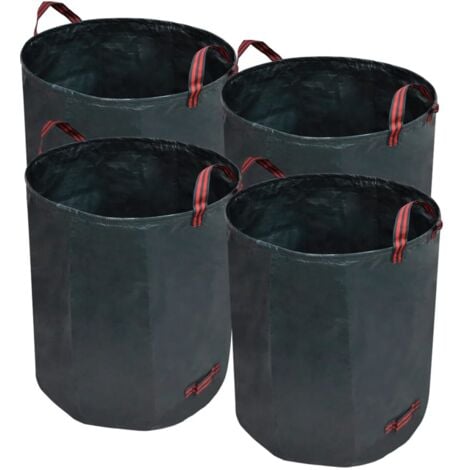 Garden Waste Bag Dark Green 4 pcs 272 L 150 g/sqm vidaXL