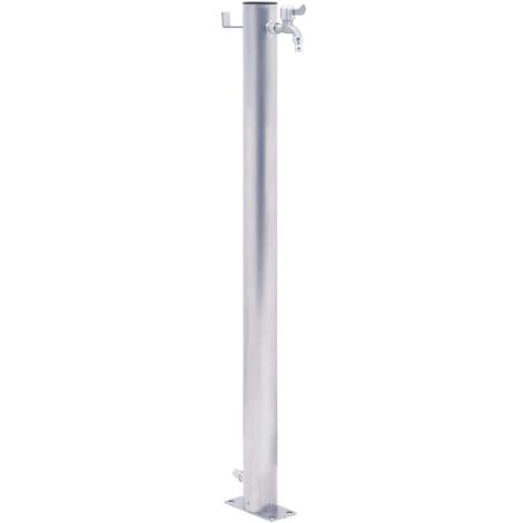 Garden Water Column 40 cm Stainless Steel Round vidaXL