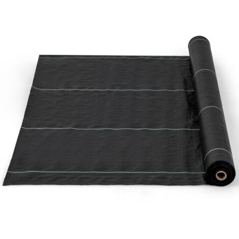 Garden Weed Barrier Fabric 50M x 1M PP Weed Control Fabric w/Guide Line