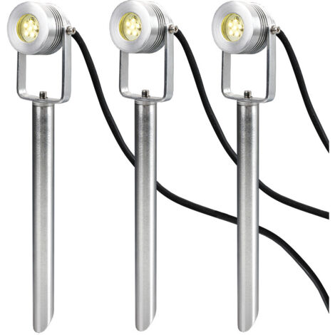Garden Zone Spennymoor kit 3 faretti LED esterno IP54