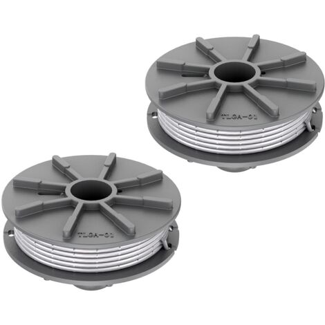 Gardena 05307-20 Paquete de 2 bobinas de repuesto para desbrozadora Art. 8846 8847 1,65 mm 6,1 m