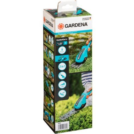 GARDENA 09888-20 Comfort Akku Grasschere, Strauchschere    Li-Ion