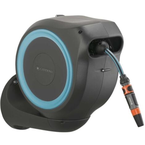 Gardena 18600-20 Automatic Wall Mounted Hose Reel 15M Hose Box RollUp S