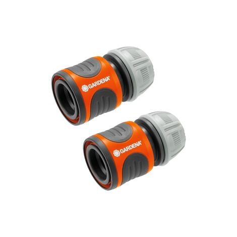 GARDENA 2 raccords d'arrosage rapides 13 mm (1/2") et 15 mm (5/8") 
(18281-20).