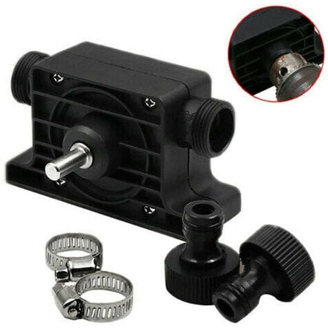 LLING Gardena Bohrmaschinenpumpe: stabile Schlauchpumpe zum Pumpen von Wasser, passend für alle Bohrmaschinen, schwarz