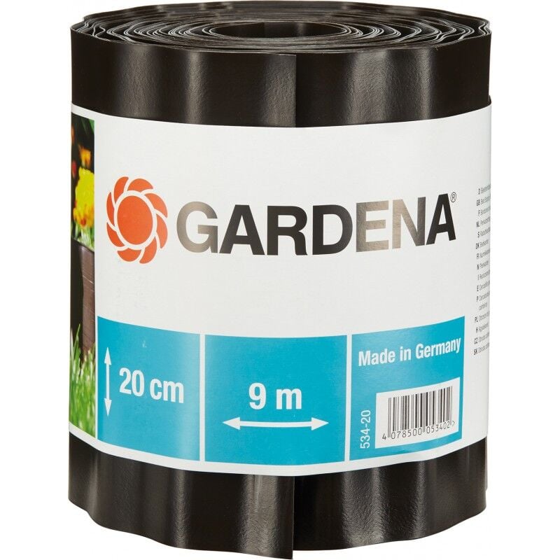Gardena - 00530-20 Bordure de Platebande Brun 15 cm x 9 m