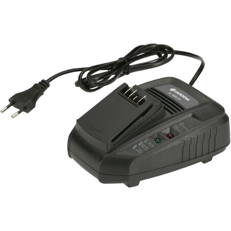 GARDENA Cargador rápido POWER FOR ALL 1830 CV,adecuado para todas las baterías POWER FOR ALL 18 V, tiempo de carga de batería de 2,5 Ah 60 minutos, indicador LED para el nivel de batería (14901-20)