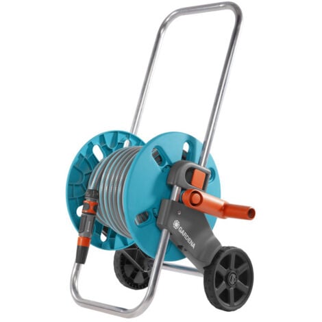 GARDENA Carro portamangueras con ruedas y manguera de 20 m CleverRoll S (18502-50)