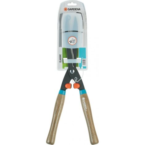 Gardena – Cisaille à haie 39120 54 cm – Lame de 23 cm avec revêtement anti-adhésif – Poignées en bois certifié FSC – Coupe précise et confortable