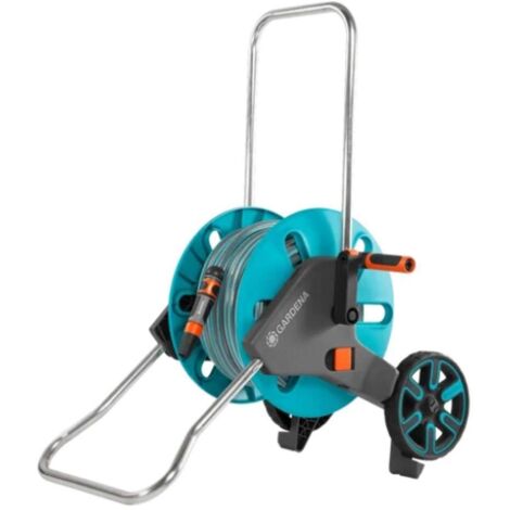 Gardena CleverRoll - Carrello portatubo CleverRoll M, con tubo flessibile e accessori, 20 m 18512-20
