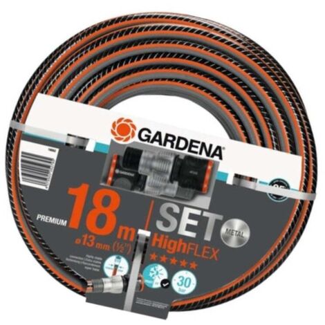 GARDENA Comfort HighFLEX Schlauch 18 m, 13 mm (1/2 Z), mit Anschlüssen