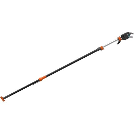 GARDENA Cortarramas telescópico Start Cut 410, longitud 410 cm y altura hasta 6,5 m incluido el usuario, diámetro max corte 32 mm, podadora de árboles y arbustos, ángulo de corte hasta 200° (12001-20)