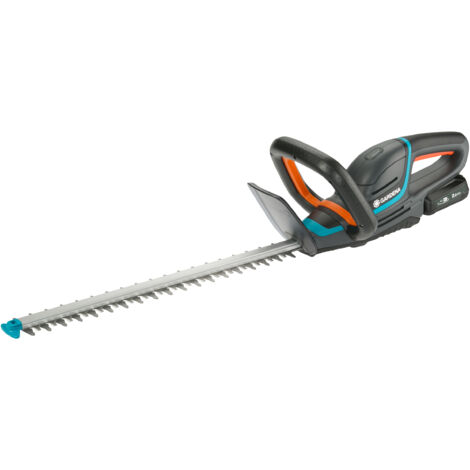 GARDENA Cortasetos a batería ComfortCut 50 cm / 18V POWER FOR ALL cargador y batería incluidos, con protector anti impactos, para cortar setos de hasta 150 m² con una sola carga (14730-20)
