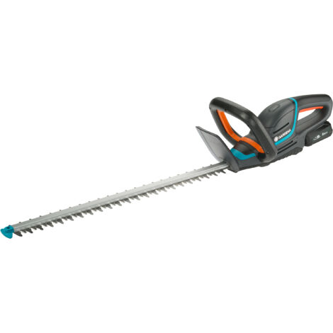 GARDENA Cortasetos a batería ComfortCut 60 cm / 18V POWER FOR ALL cargador y batería incluidos, con protector anti impactos, para cortar setos de hasta 188 m² con una sola carga (14731-20)