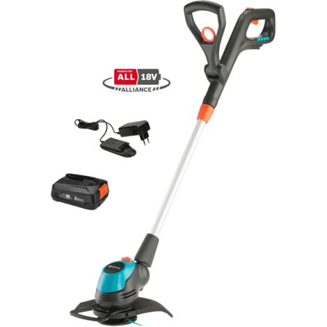 GARDENA Coupe-bordures EasyCut 23/18V POWER FOR ALL. Prêt à l'emploi avec outil, batterie et chargeur inclus. (14700-20)