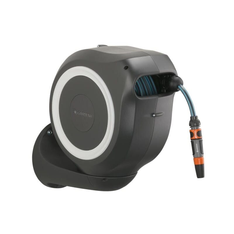Dévidoir automatique mural RollUp m 20 m blanc spe - Gardena