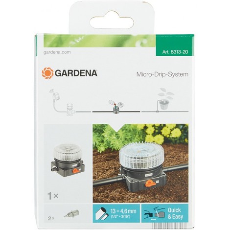 Gardena Distributeur d'engrais Micro-Drip-System Noir/Orange/Transparent 35 x 20 x 19 cm 08313-20