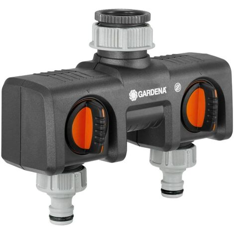 GARDENA - DISTRIBUTORE A 2 VIE CON INNESTI RAPIDI - FER 303460