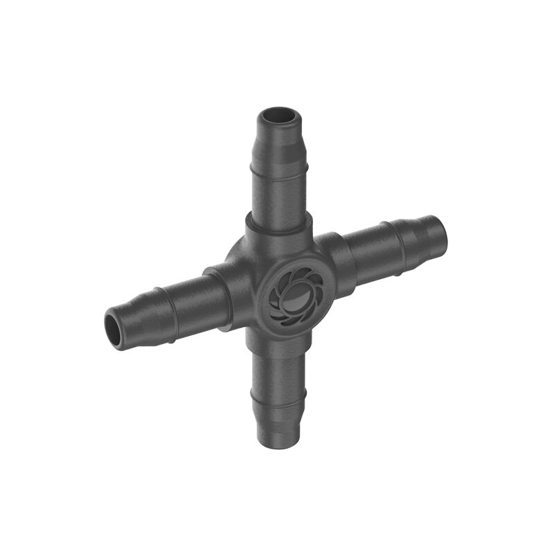 Gardena - Dérivation en croix 4,6 mm. Goutte à goutte. Connexion «Easy & Flexible». Boite de 10 pièces (13214-20)