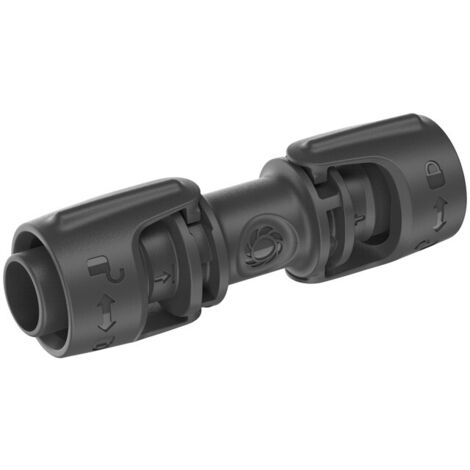 GARDENA Empalme para extensión del tubo flexible de conexión y línea de goteo de 13 mm (1/2") del sistema de riego por goteo de fácil instalación, blister de 5 unidades (13203-26)