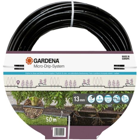 GARDENA Extension de tuyau à goutteurs incorporés 50 m enterré et en surface. Goutte à Goutte. (13504-20)