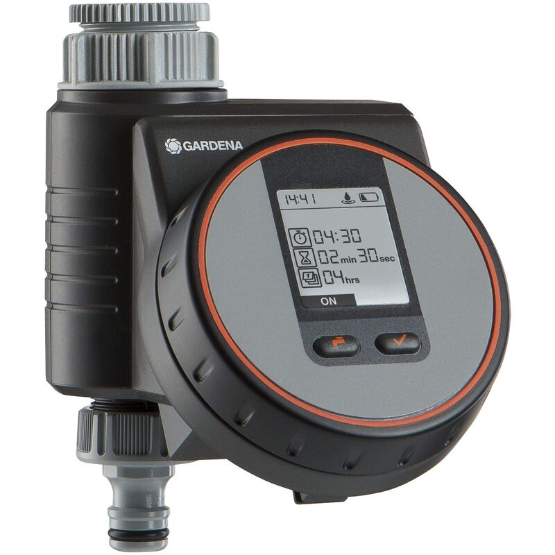 Gardena Flex Eau Minuterie, Noir, Gris, Orange 01890-28