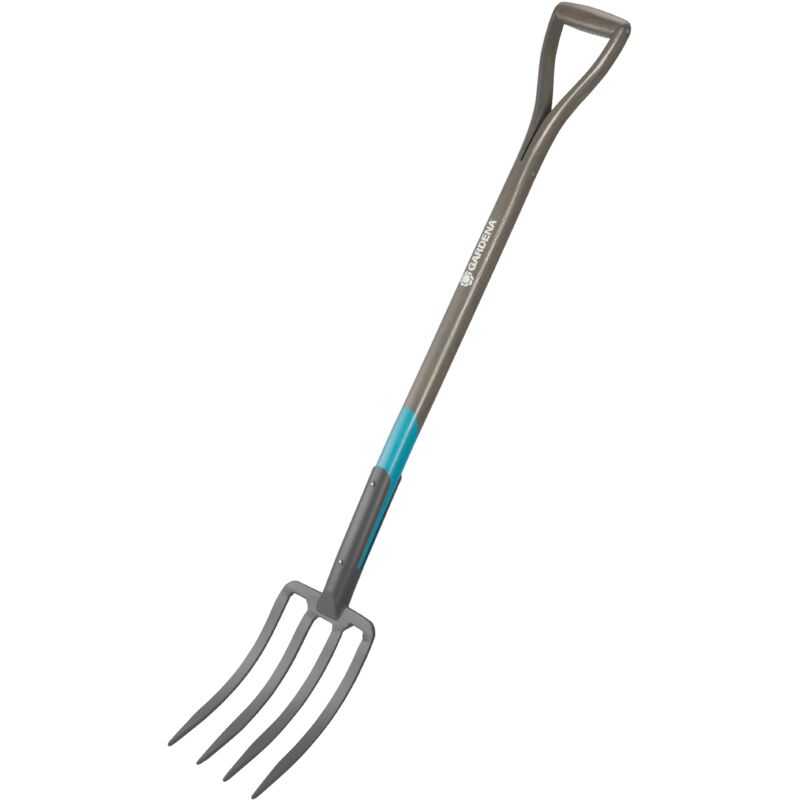 GARDENA Fourche à bêcher NatureLine®– Manche bois 100% FSC® – Poignée ergo en D – Dents acier trempé – Garantie 17002 20