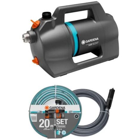 Gardena - Gartenpumpe 5200 Silent, mit Zubehör, 600 W 09085-20