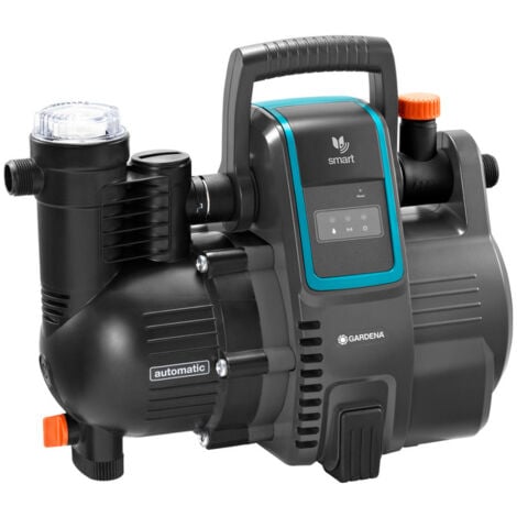 GARDENA Grupo a presión automático para casa y jardín Smart 5000l/h y 5 bares, 1300W con Router no incluido (19080-20)