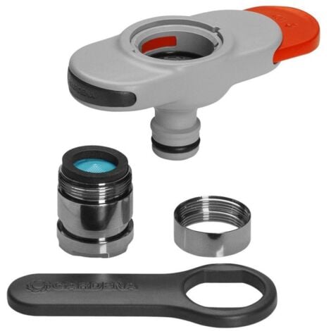 Gardena Hahnverbinder für Indoor Wasserhähne inkl. Adapter Hahnstück Wasserhahn