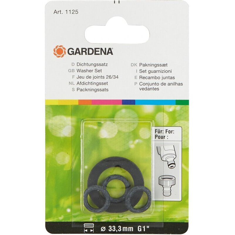 Joint détanchéité 1125 GARDENA 4 pièces Joint plat et joints toriques - vue 2