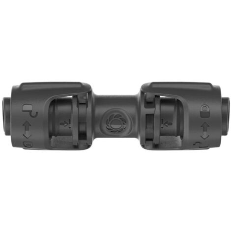 Gardena – Raccord pour arrosage enterré 13 mm – Jonction droite 5 pièces – Technologie Quick & Easy pour installation rapide – Micro Drip System