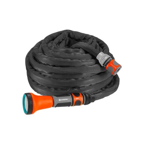 Tuyau textile Liano 15 m GARDENA - avec lance - 18430-20