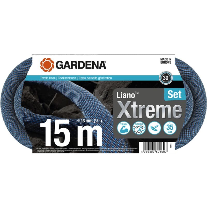Kit d'Arrosage Gardena Liano™ Xtreme 15 m : Robustesse et Confort au Jardin