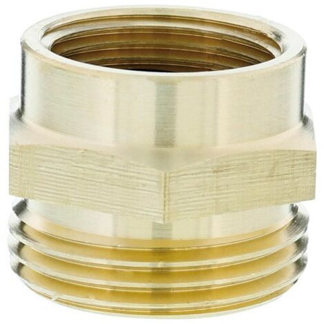 Gardena – Mamelon réducteur laiton 726520 – Raccord fileté extérieur 33,3 mm – Intérieur 24,2 mm – Compatible pompes et systèmes irrigation