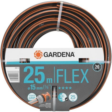 GARDENA Manguera de riego jardín 25 m Comfort Flex de 15 mm (5/8") (18045-26)