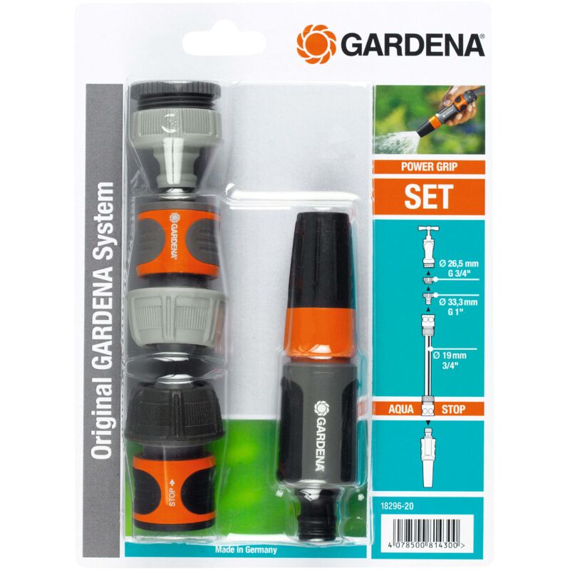 GARDENA Nécessaire de base 2027 – Adapté tuyau Ø19mm – Compatibilité Original GARDENA System –Kit complet– Garantie - vue 2