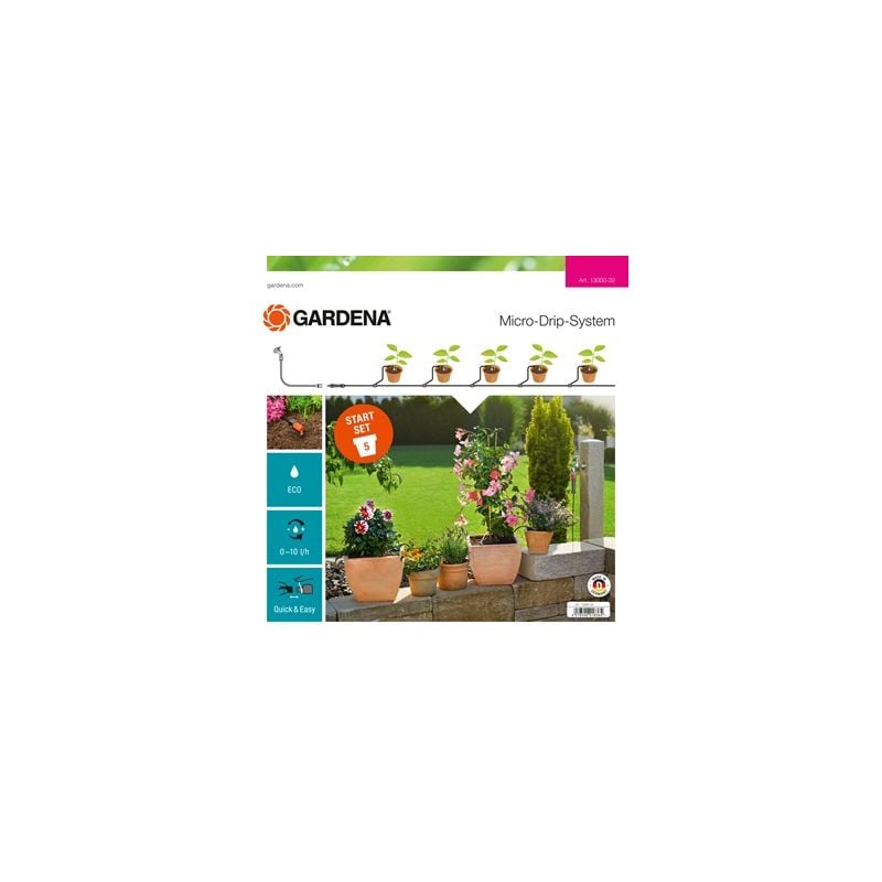 GARDENA Micro-Drip-System Start-Set Pflanztöpfe S 13000-20