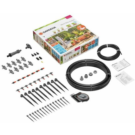 Gardena Kit d'arrosage goutte-à- goutte pour plantes en pot M