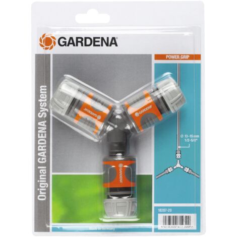 Nécessaire de dérivation en Y pour arrosage 13 mm (1/2") et 15 mm (5/8") 18287-20 GARDENA - plusieurs modèles disponibles