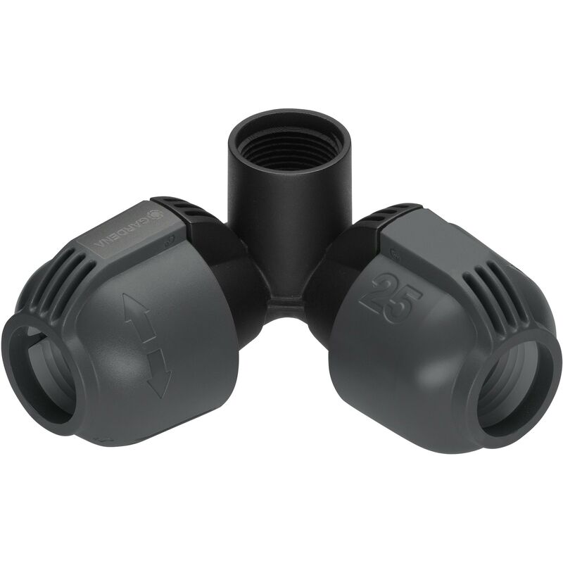 

CODO PARA CONEXIÓN FLEXIBLE DE ASPERSORES: CONECTOR PARA CONEXIÓN EN ESQUINA, PARA CONECTOR FLEXIBLE «OUTLINE» DEL ASPER - Gardena