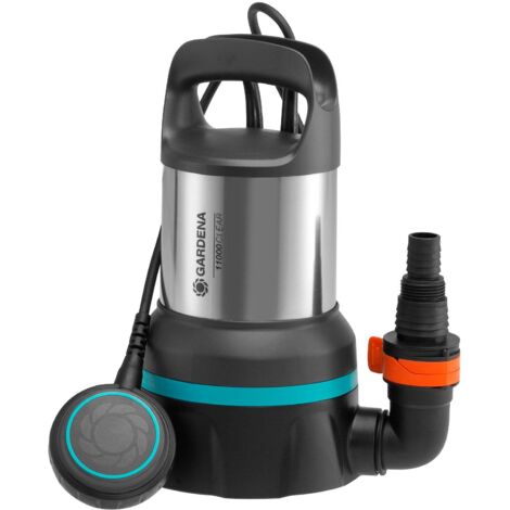 Gardena – Pompe d'évacuation pour eaux claires 11000 – Débit 11 000 l/h – Hauteur manométrique 7 m – Puissance 450 W – Flotteur réglable