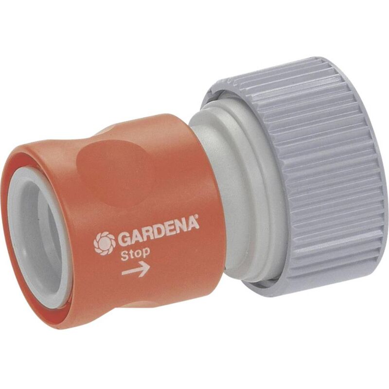 Gardena - Raccord 02814-20 plastique avec système aquastop raccord enfichable, ø 19 mm (3/4) 2814