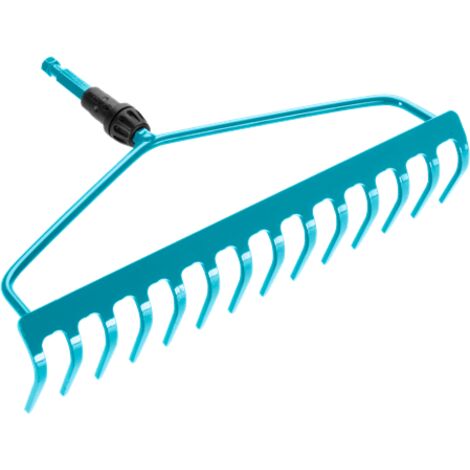GARDENA Rastrello ad arco 14 denti, acciaio inox, larghezza 36 cm, per rastrellare e spianare CombiSystem (3168-20)