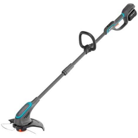 Gardena - Recortadora a batería de 18 V PowerTrim 30, ancho de trabajo 30 cm, 1x batería de iones de litio 4,0 Ah, cargador 14703-20