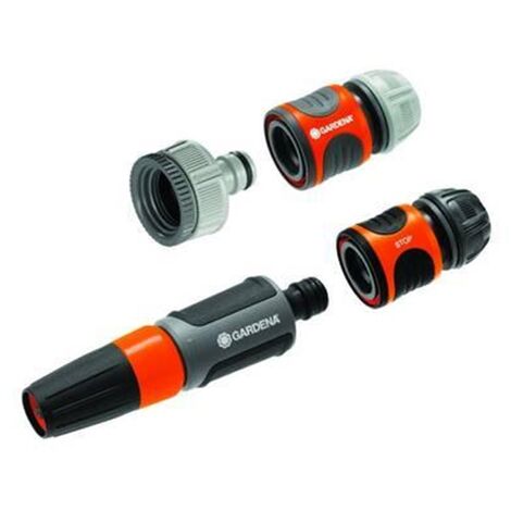 GARDENA SET COMPLETO PER COLLEGARE IL TUBO DA GIARDINO AL RUBINETTO IRRIGAZIONE