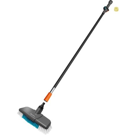 GARDENA Set con manico per pulizia soft Cleansystem, per superfici delicate, manico da 90 cm, flusso regolabile (18826-20)