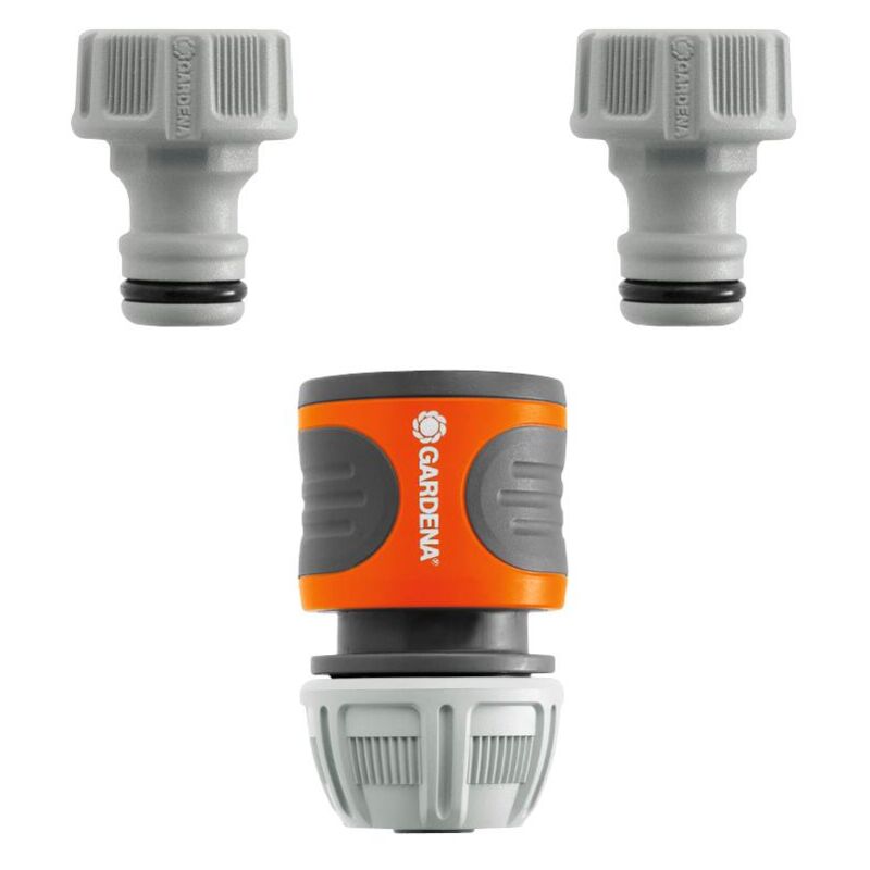 

Kit de riego para grifería exterior 13 mm 1/2' - 15 mm 1/2' - 1 grifería - 2 orificios para grifería GARDENA - 18286-