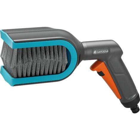 GARDENA Spazzola per tende veneziane Cleansystem, ideale per pulire i listelli, collegabile al tubo da giardino, testa ruotabile di 90° (18850-20)